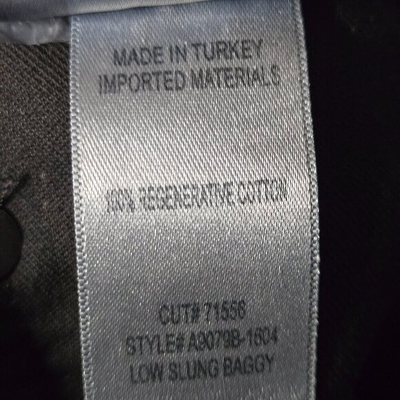 Agolde Low Slung Baggy Black Jeans Wide Leg Relaxed Fit Sustainable Size 28 - Picture 8 of 9